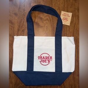 NWT Mini Trader Joe's Canvas Tote Bag